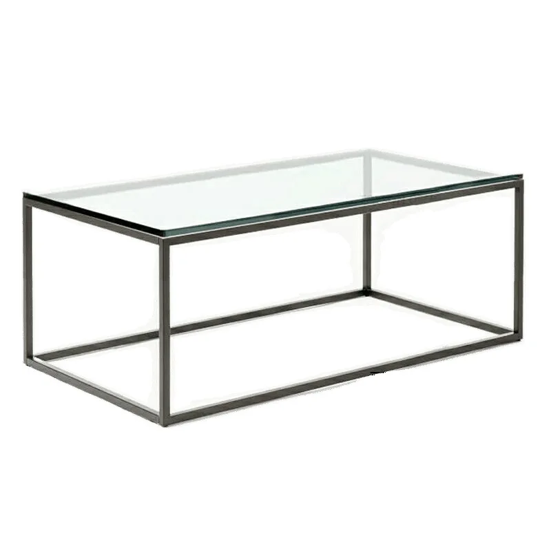 

Coffee table small apartment simple household simple table rectangular modern wrought iron balcony light luxury living room tea