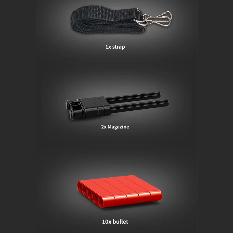 Mould King 14002 1117PCS Block Gun Toys The MOC 98K Sniper Rifle Building Block Set Assembly Brick Gun Model Kids Christmas Gift