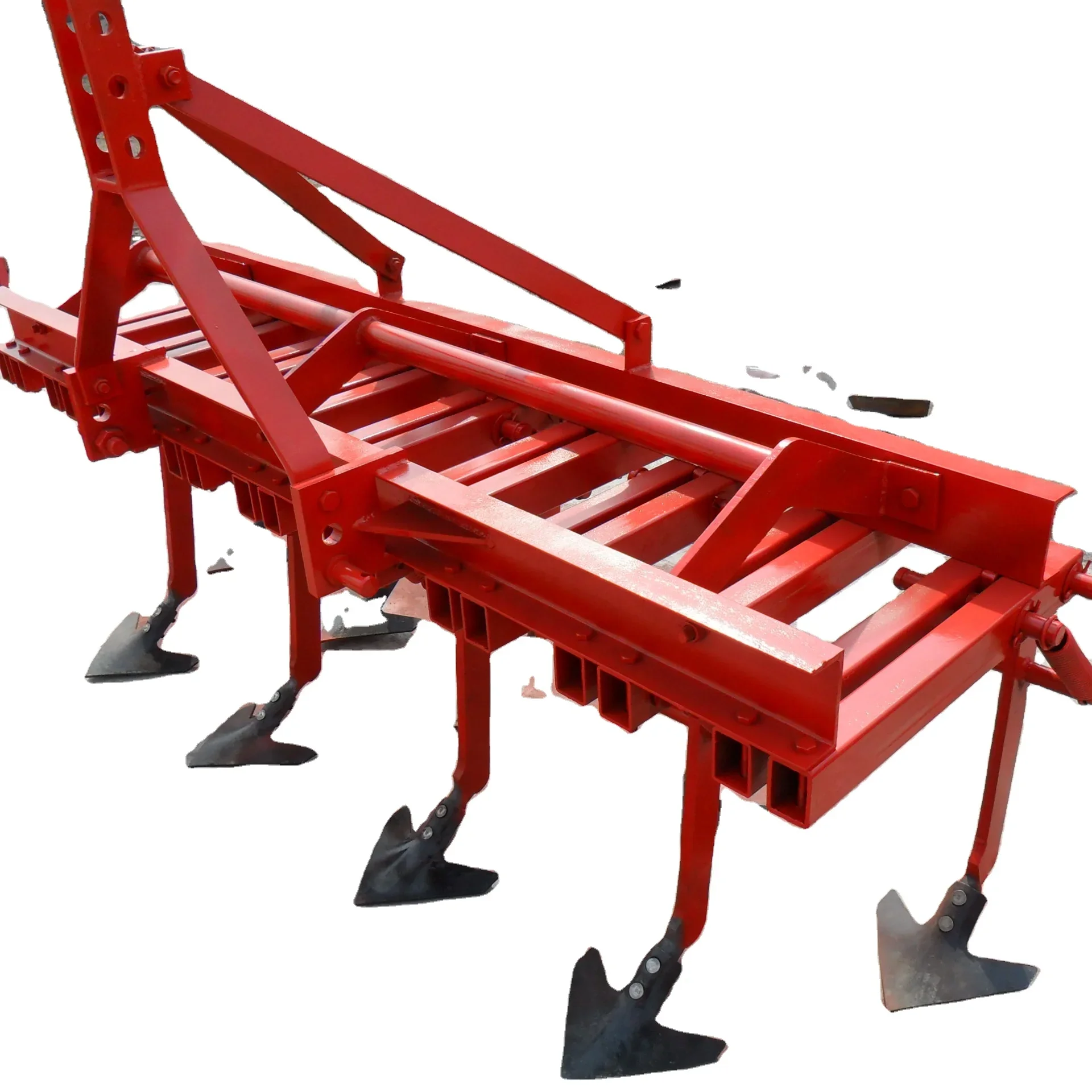 

3 point hitch cultivator center tiller hanging with tractor land reclaimer