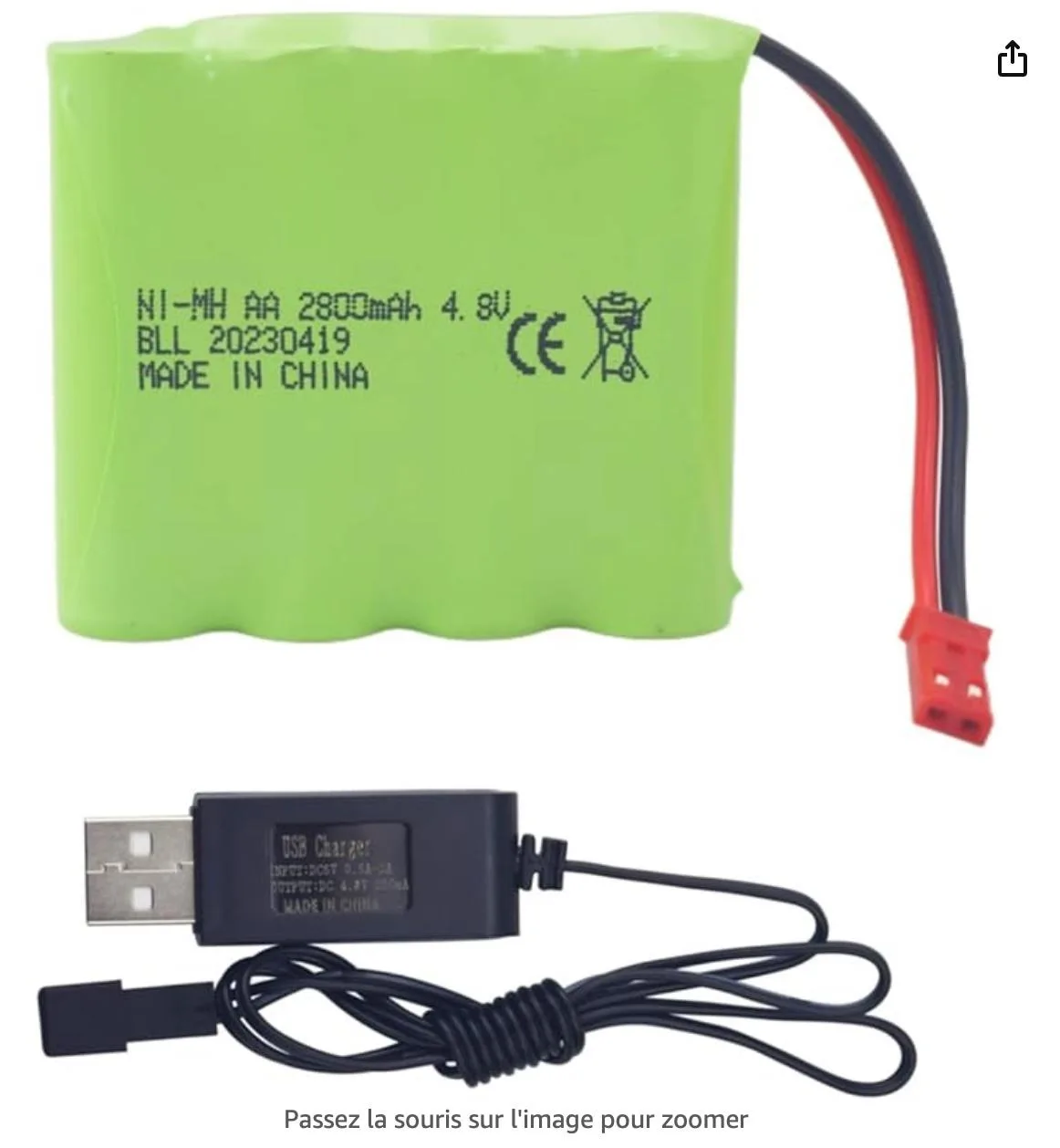 buy more will cheap Toy BT Durable Flashlight Battery Replacement AA2800mAh Large Capacity 4.8V 7.2V Rechargeable JST