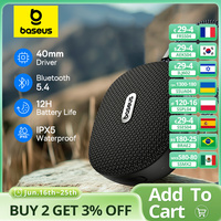 Baseus AeQur 35 Pro Air Portable Wireless Speaker Bluetooth5.4 40mm Driver IPX5 12H Battery Life Camping Audio Playback Soundbox