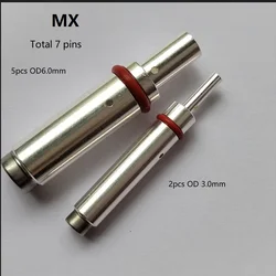a set of  type2  32A Socket Pins (2pcs signal pin+5pcs power pin) three phase For EV Charging New Energy Electric Vehicle