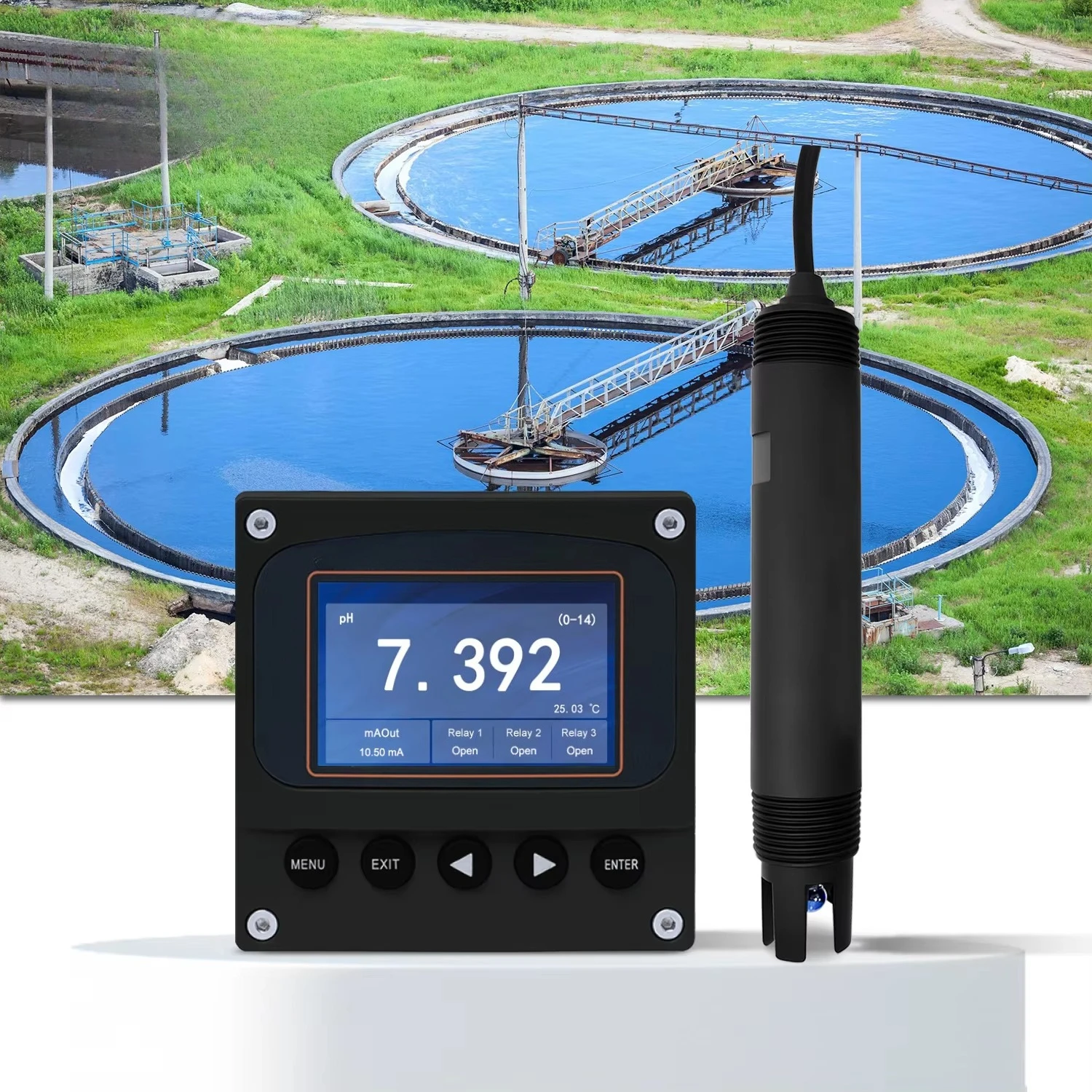 

High Quality ph sensor for Water water treatment ph controller longer lifespan pH sensor electrode transmitter