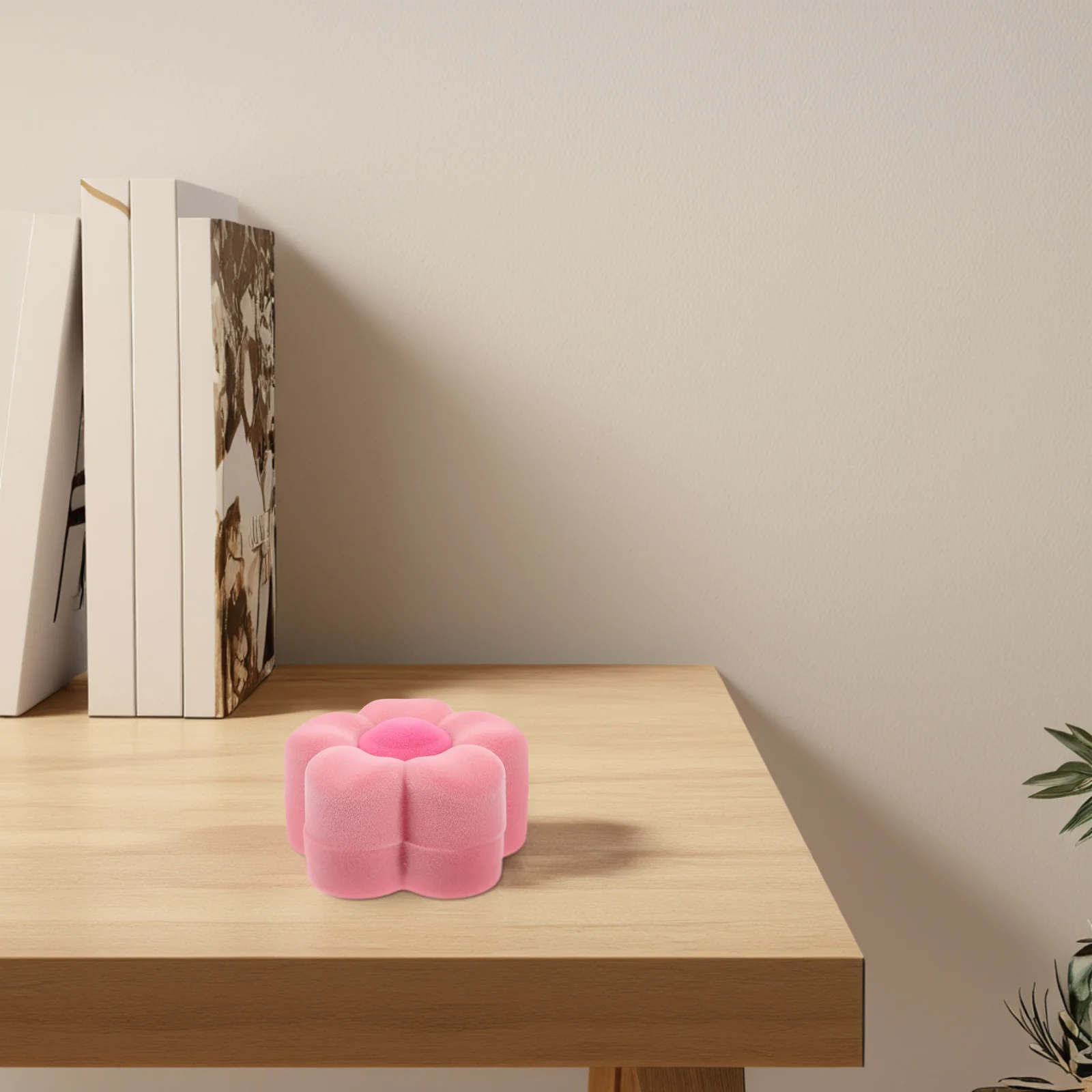 

Коробка для колец с цветком Цветочный дизайн Футляр для ювелирных изделий Элегантный держатель для помолвки Свадебное предложение Маленькая шкатулка для безделушек