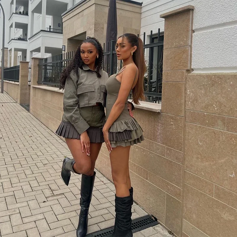 Robe à volants irréguliers pour femmes, Mini robe à bretelles, Sexy, dos nu, amincissante, mode High Street, moulante, robes de soirée, Club, 2025