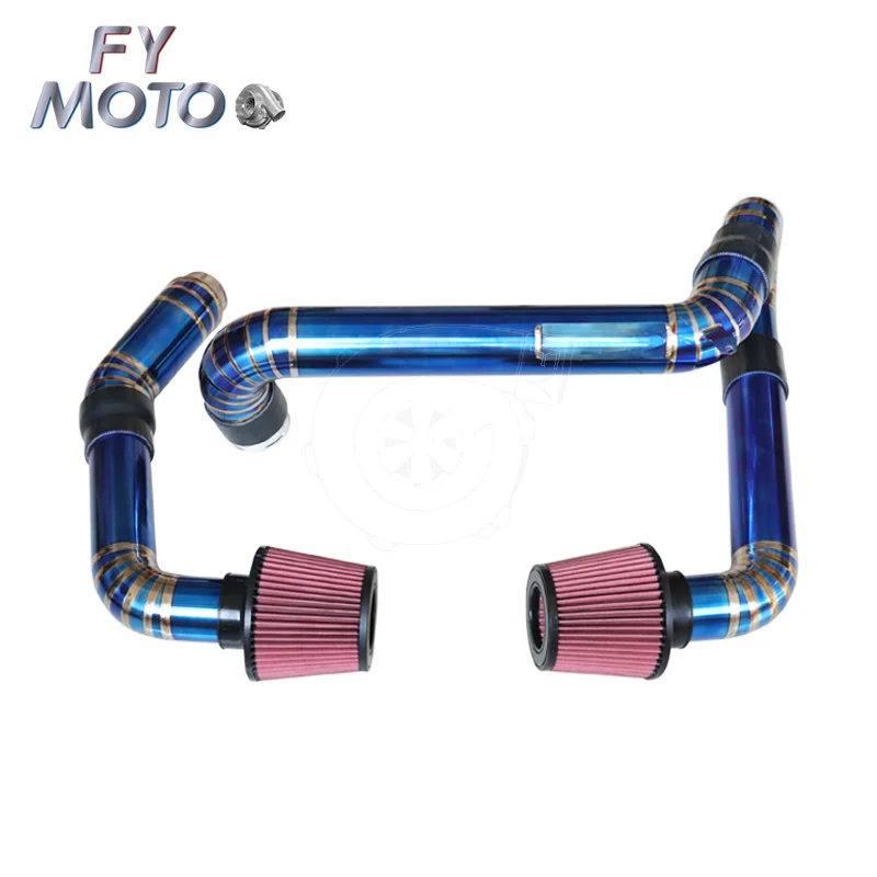 Performance TITANIUM Front Mount Intake For BMW For G80 For G82 For M3  Competition S58 Blue Color