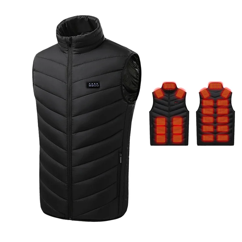 

Motorcycle Heated Vest Intelligent Three Levels Of Temperature Adjustment Electric Heating Vest Protection From Cold In Winter