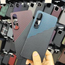 Carbon Fiber Case for Sony Xperia1 vi Phone Case Aramid Fiber Shockpfoof Protective Cover for Sony Xperia 1 VI Phone Accessories