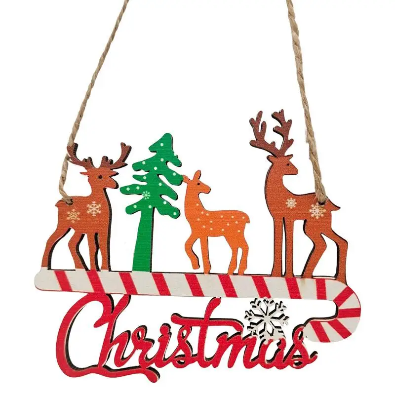 Christmas Wood Pendant Hollow Wood Letter Cutouts For Christmas Tree Pendants Gift Tags Assorted Cutout Gnome Ornaments Pendants