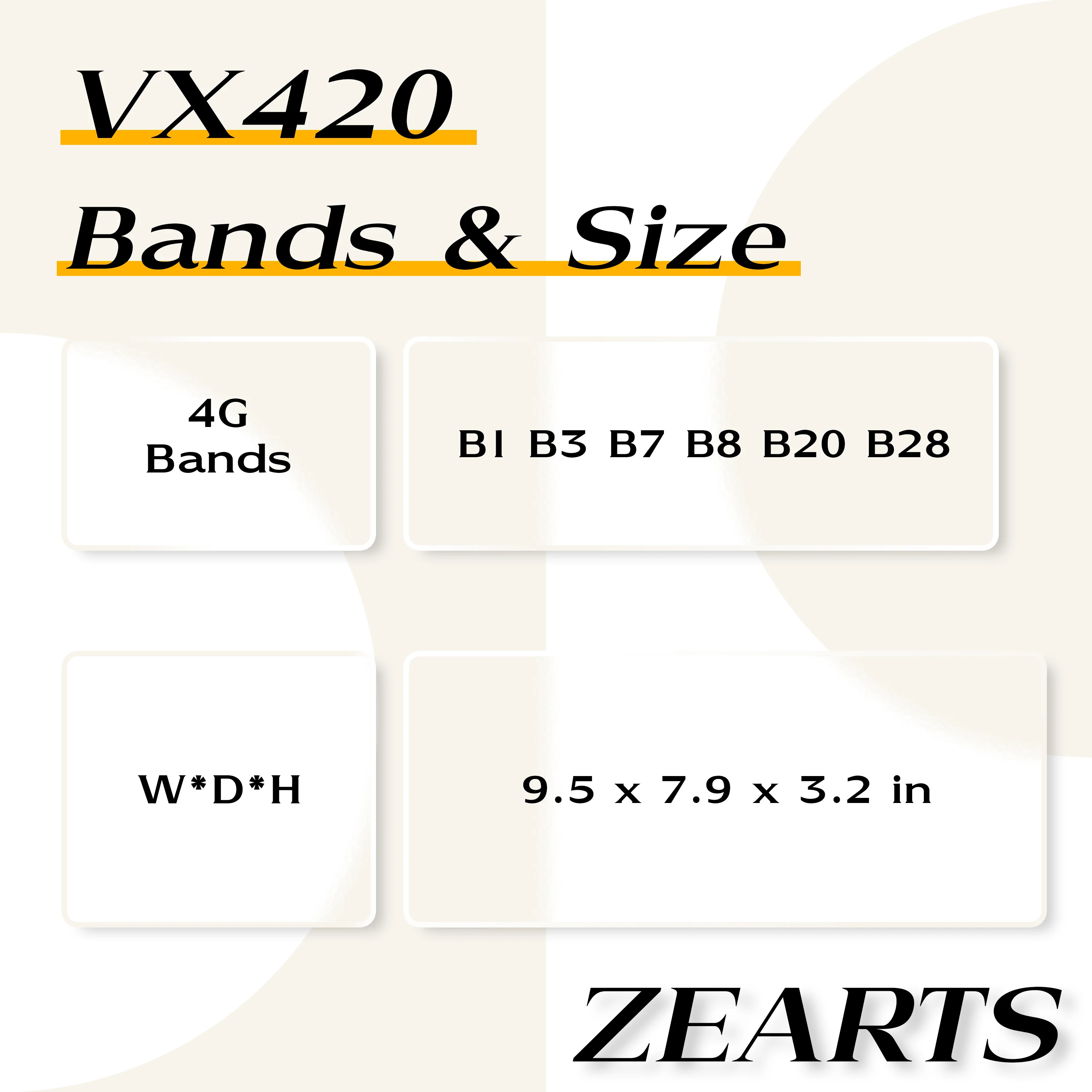 جهاز توجيه TP-Link AX5400 Hybrid WiFi 6 Modem غير مقفول مع VoIP VX420-G2H (اليد الثانية 95-98% جديد)