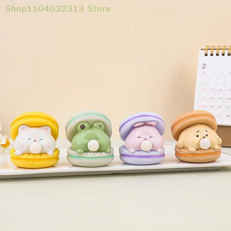 2 pezzi di giocattoli antistress e musica da spremere Macaron Burger Bubble Toys, eccellenti ornamenti decorativi per ufficio