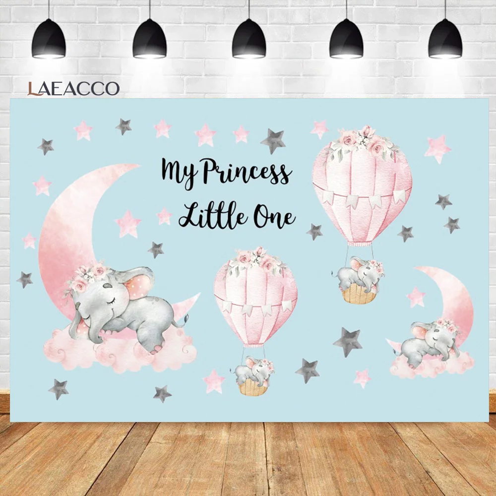 Laeacco Ít Tai Voi Hoa Tùy Chỉnh Chụp Ảnh Phông Nền Sơ Sinh Nền Sinh Nhật Cho Bé Photophone Cho Studio Ảnh