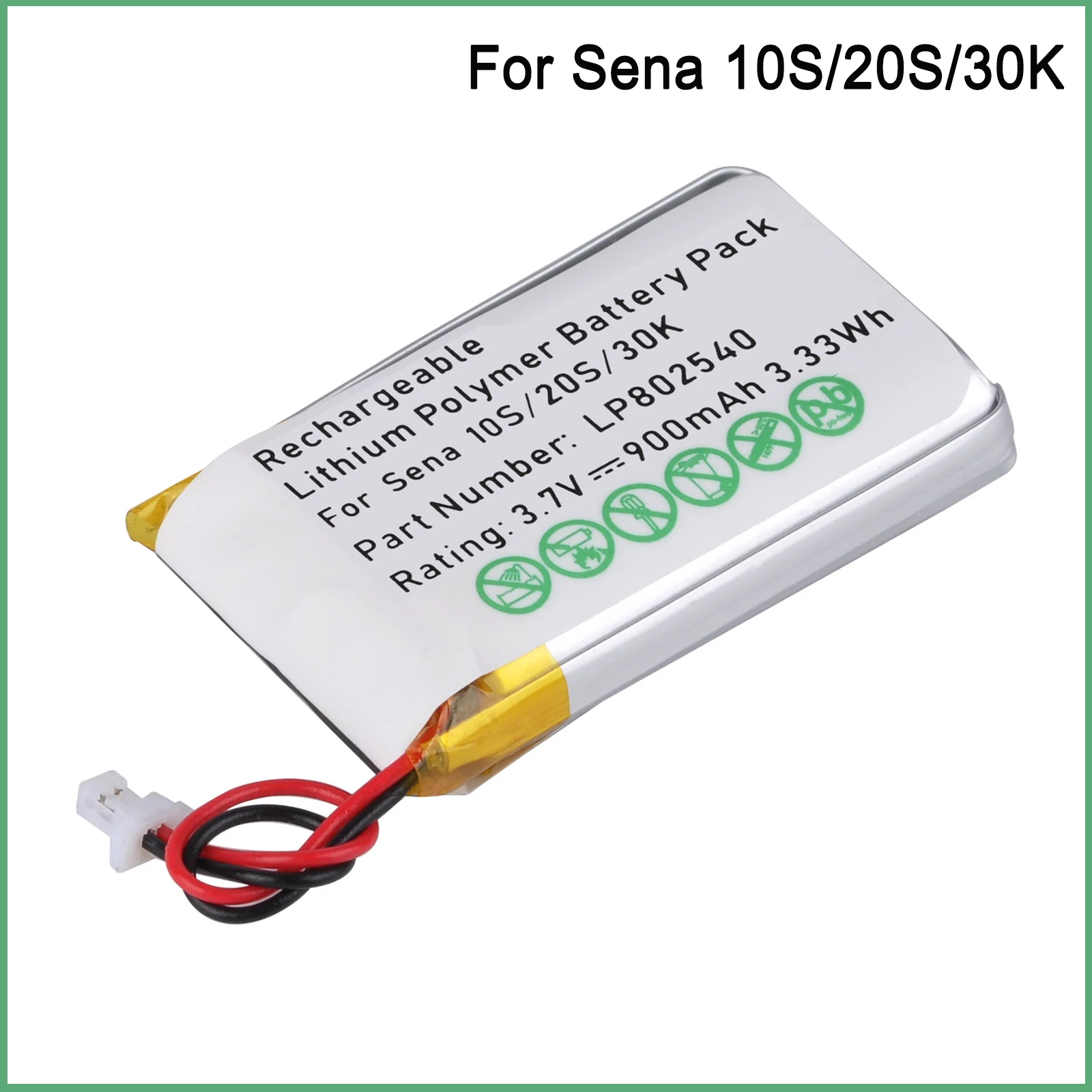 802540 Rechargeable Battery for Sena 10S 20S 30K Motorcycle Wireless Headset