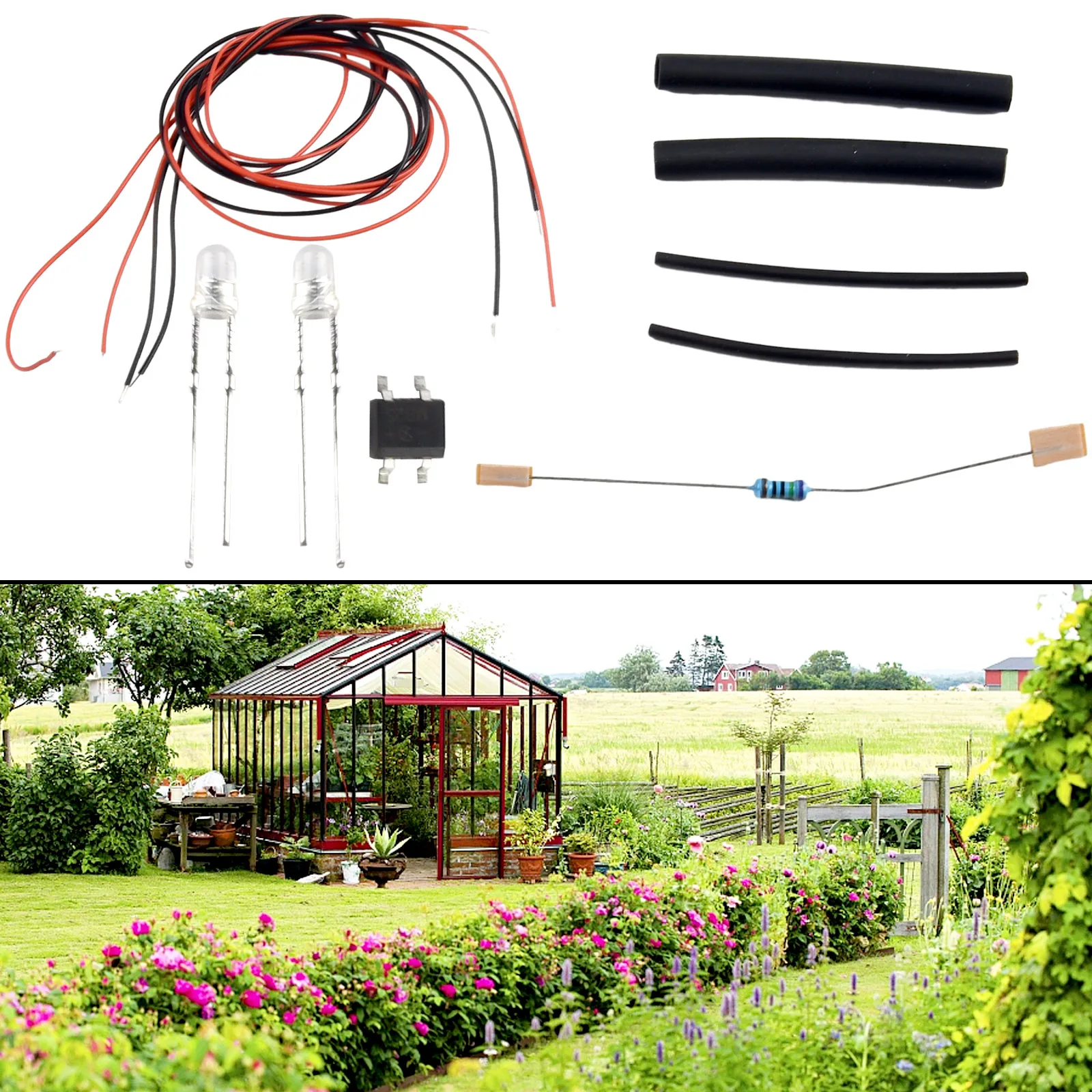 Garden Decoration Flicker Control Home Convenient Hot Sale Red 1 Piece Resistor 1 KOhm 3mm High Quality Material