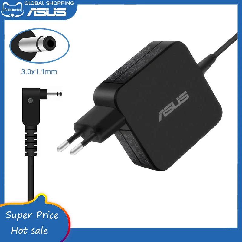 2.37 5 อะแดปเตอร์แล็ปท็อป 19V 2.37A 45W สำหรับ Asus Zenbook รุ่น UX21E UX31K UX32 UX42E UX31E ตรวจสอบและแนะนำอย่างละเอียด