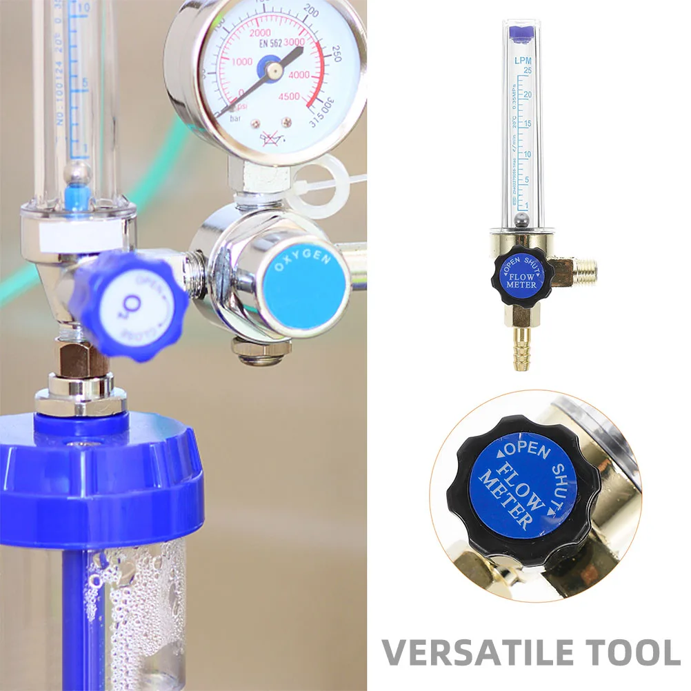 

2 pcs Gas Flow Meter Regulator Argon Carbon Dioxide Portable Tube Indicator Measurement Tool Compact Design High Precision