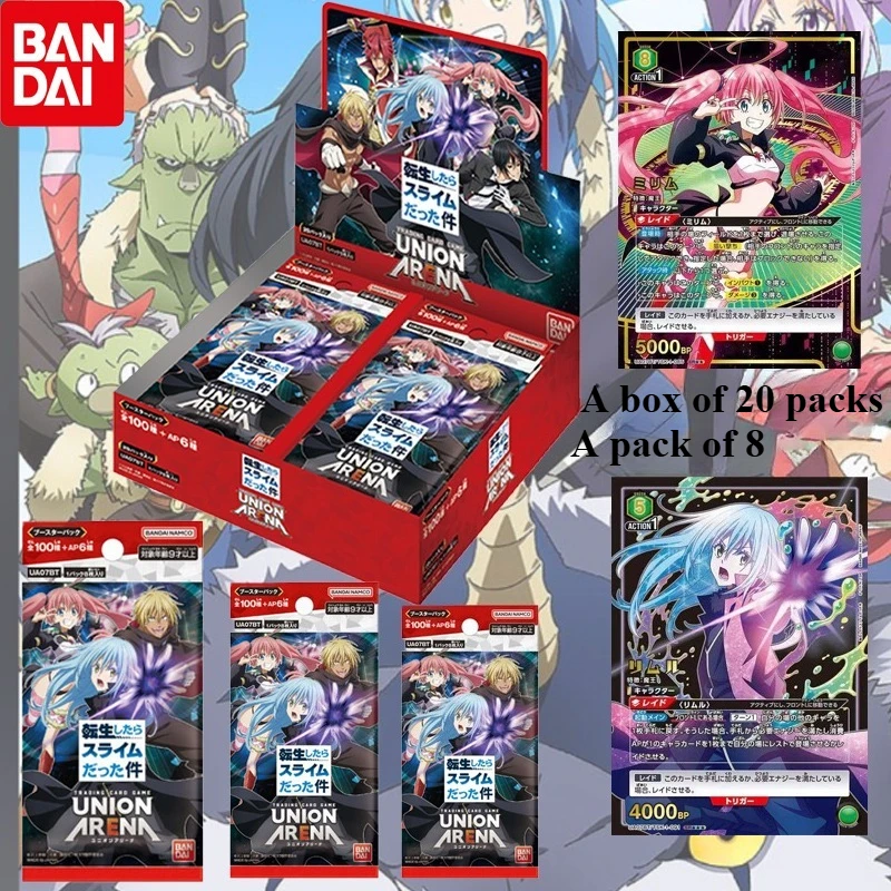 

Новая официальная коробка Bandai Union Arena UA07BT Booster Box Got Reincarnated as A Slime, японская коллекционная карточная игра TCG, коллекция аниме