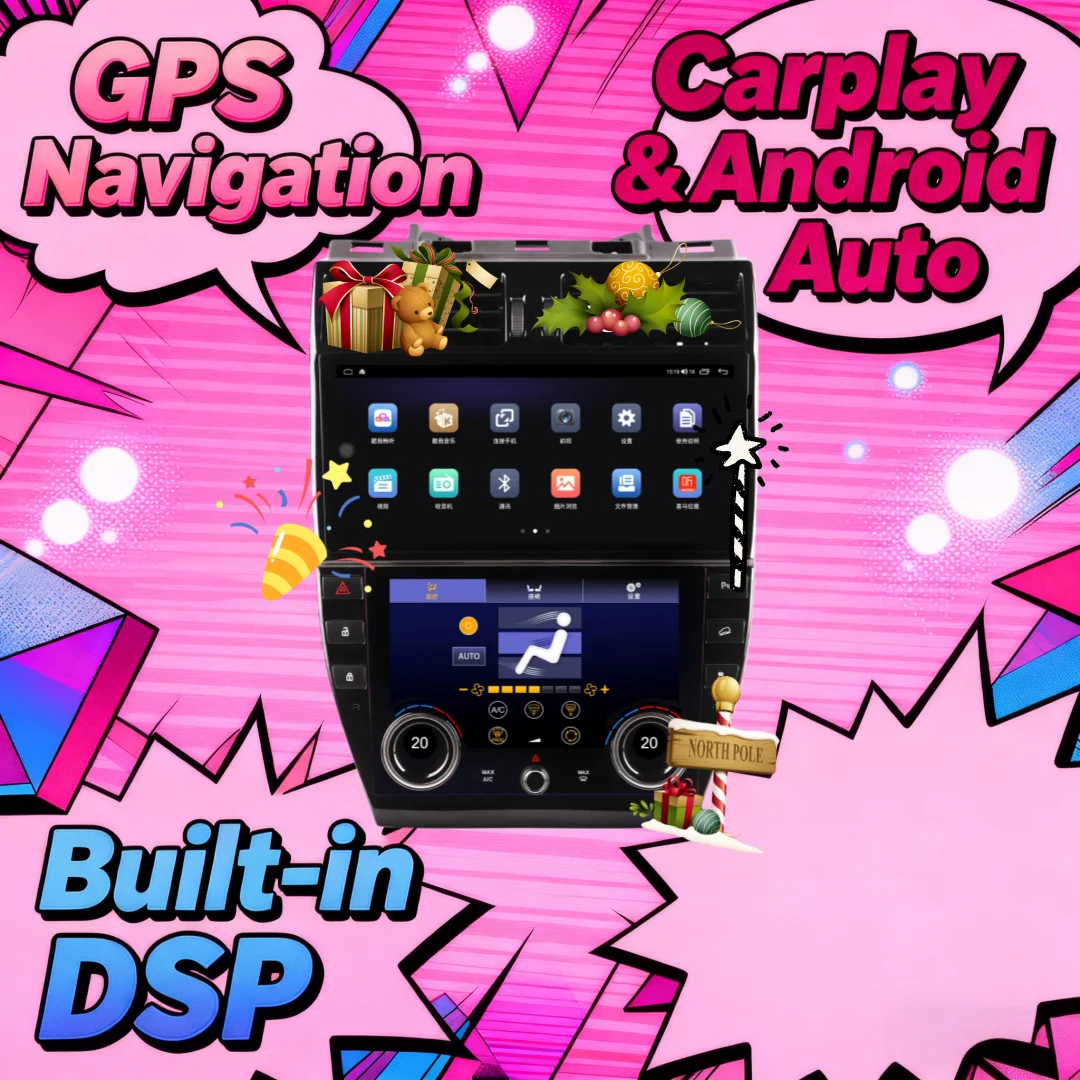 

12-дюймовая + 9-дюймовая панель переменного тока Android 13, автомобильное радио для Land Rover Freelander 2 2007-2015, GPS, мультимедийная навигация, видеоплеер, стерео