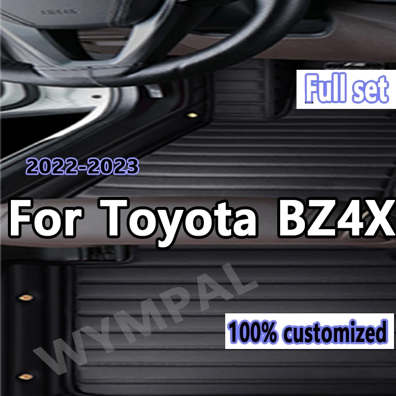

Роскошные автомобильные коврики на заказ для Toyota BZ4X 2022 2023, все модели, автомобильный ковер, коврик для ног, автомобильные аксессуары, Стайлинг