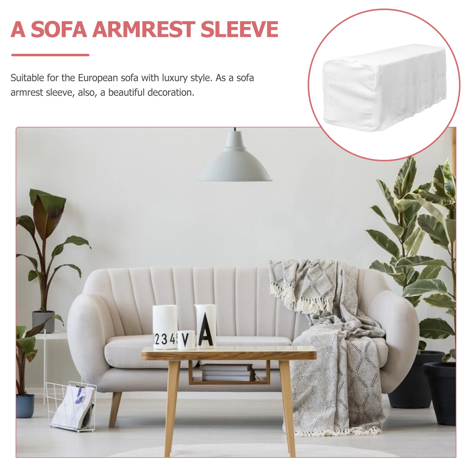 

2Pcs Sofa Armrest Covers Stretch Elastic Armrest Sleeves Couch Protector Soft Washable Sofa Arm Protectors Couch Arm Protector