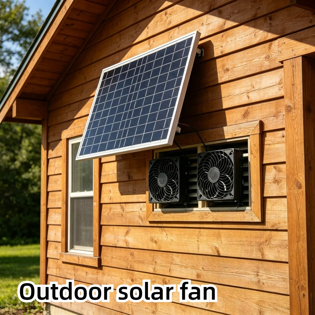 Advanced Portable 10W Solar Exhaust Fan for Pet Chicken Coop Greenhouse Shed Dog House Outdoor Cooling Ventilation System