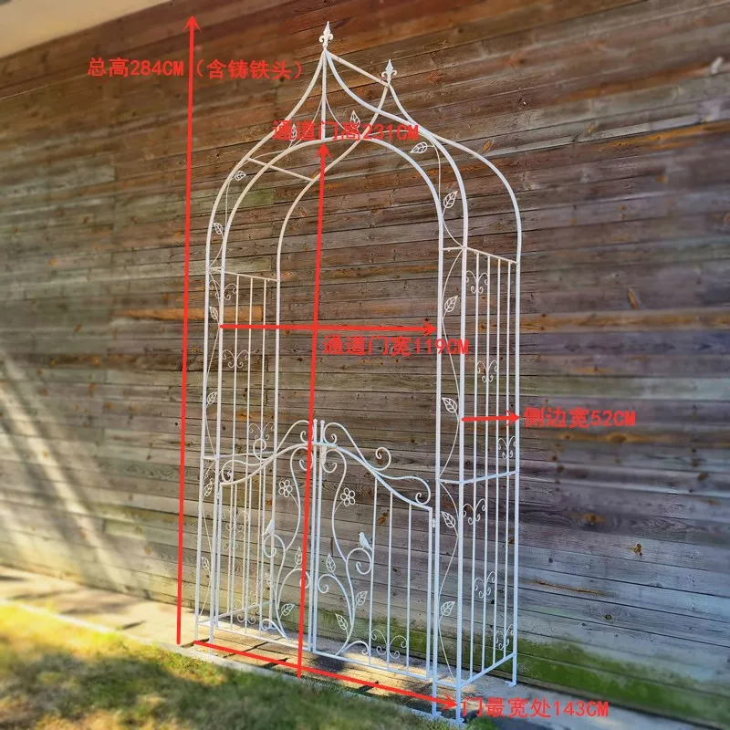 Garden Metal Landscaping Arch Outdoor Garden Arch Decorative Wrought Iron Garden Arch