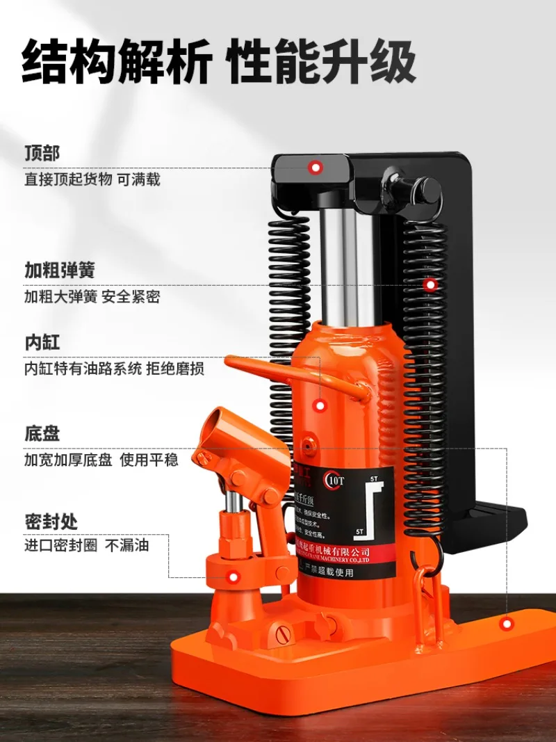 Imported Claw Jack Lifter Hydraulic Vertical Span Top 5T10T20 Tons Low Position Heavy Duty Crane