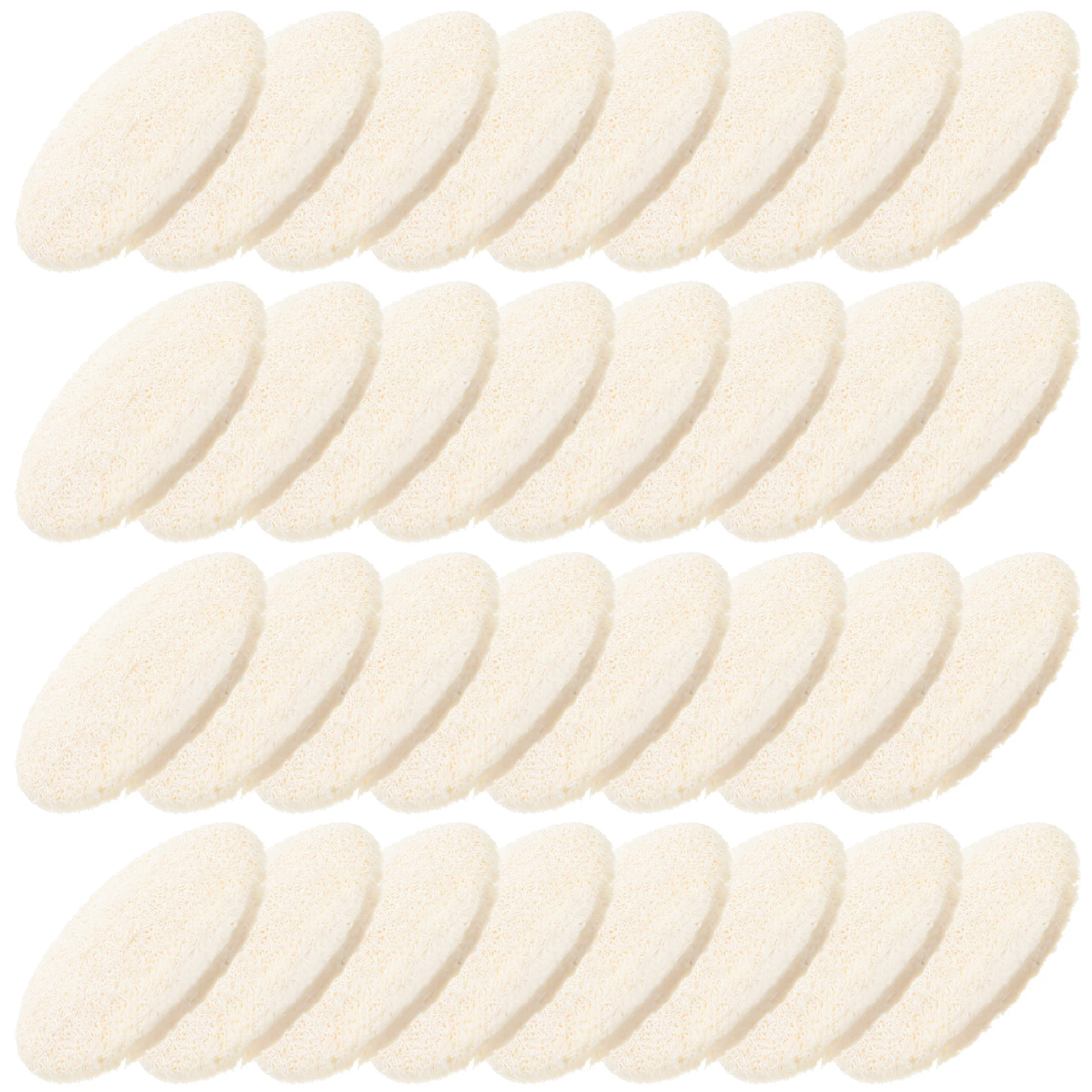 

36 Pcs Loofah Slices Shower Body Scrub Facial Sponge Bath Towel Scrubber Pads Skin Cleaning Exfoliating Pad