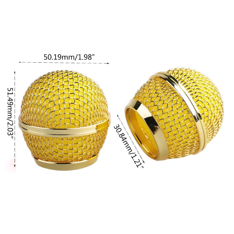 CS1W Metal Microphone Mesh Head Microphone Grille Ball Cover Parts DIY Parts for 58