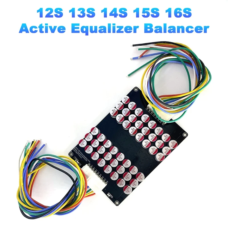 

12S 13S 14S 15S 16S Active Equalizer Balancer Lifepo4 Lipo LTO Battery Energy Equalization Capacitor BMS Board