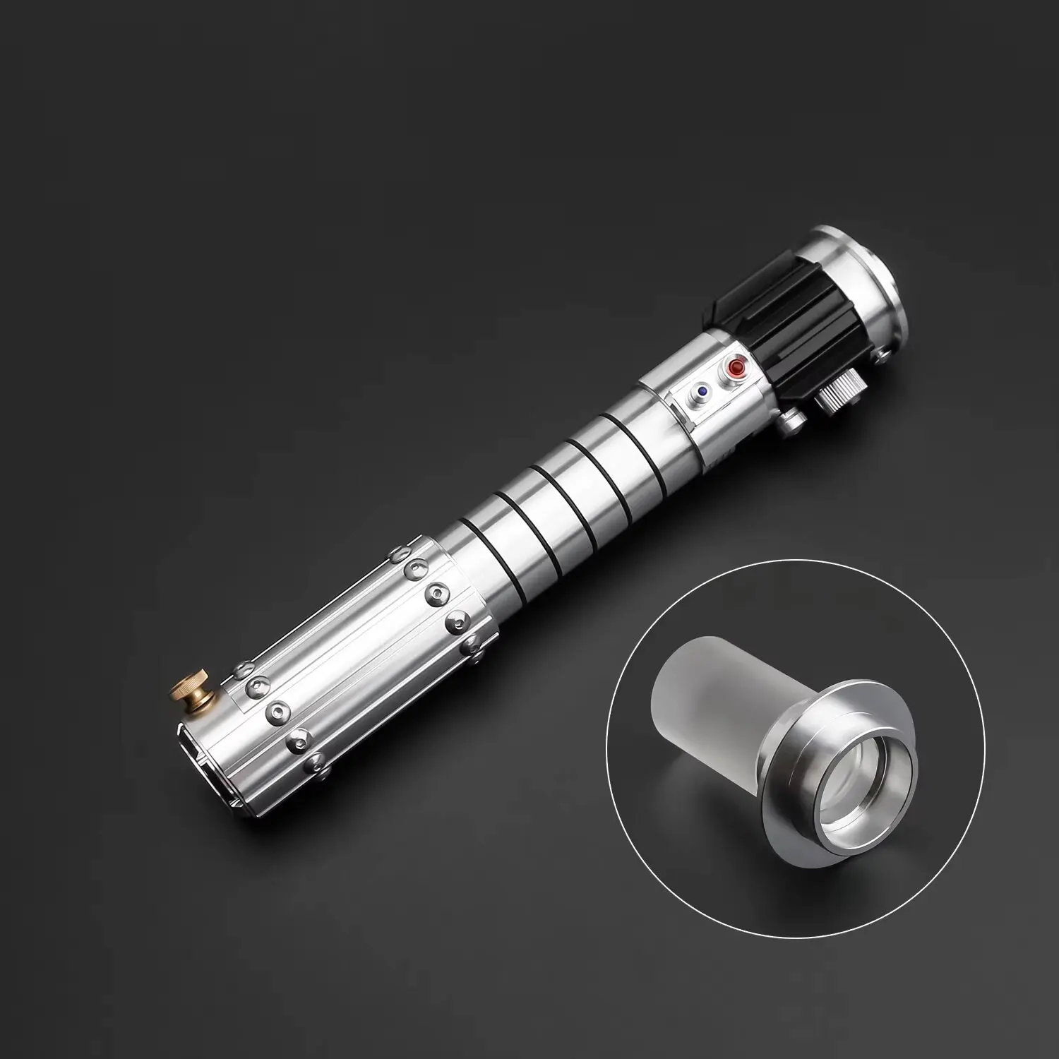 Txqsaber alta qualidade mara duelo pesado réplica sabre de luz metal punho proffie 2.2 espada snv4 neo pixel laser cosplay