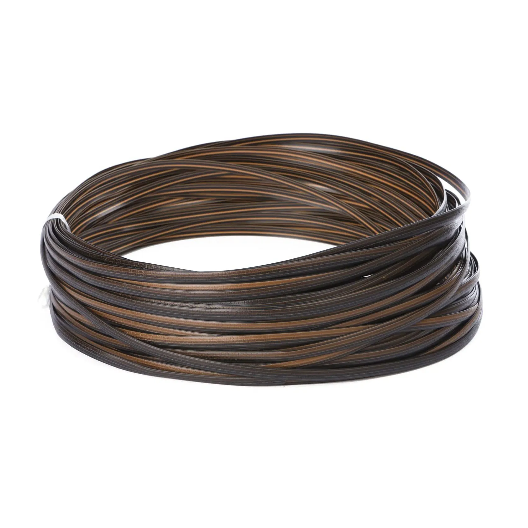 

A04I Coffee Gradient Flat Synthetic Rattan Weaving Material Plastic Rattan for Knit and Repair Chair Table Storage Basket