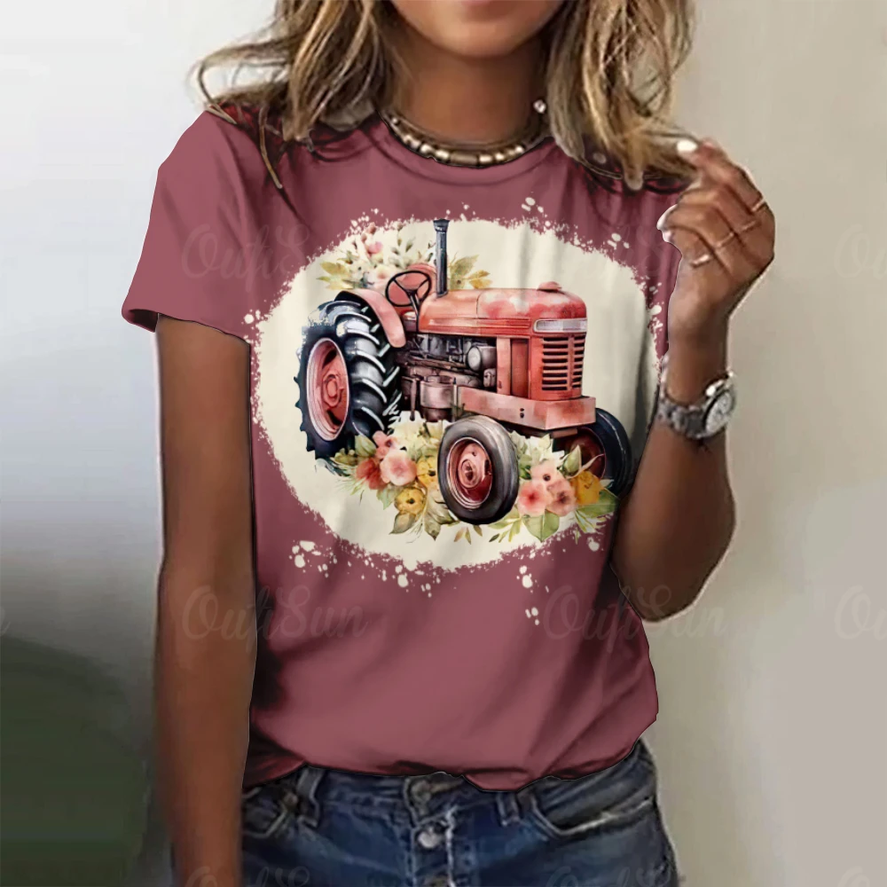 T-Shirt à Manches Courtes et Col Rond pour Femme, Streetwear Décontracté, à la Mode, Y2k