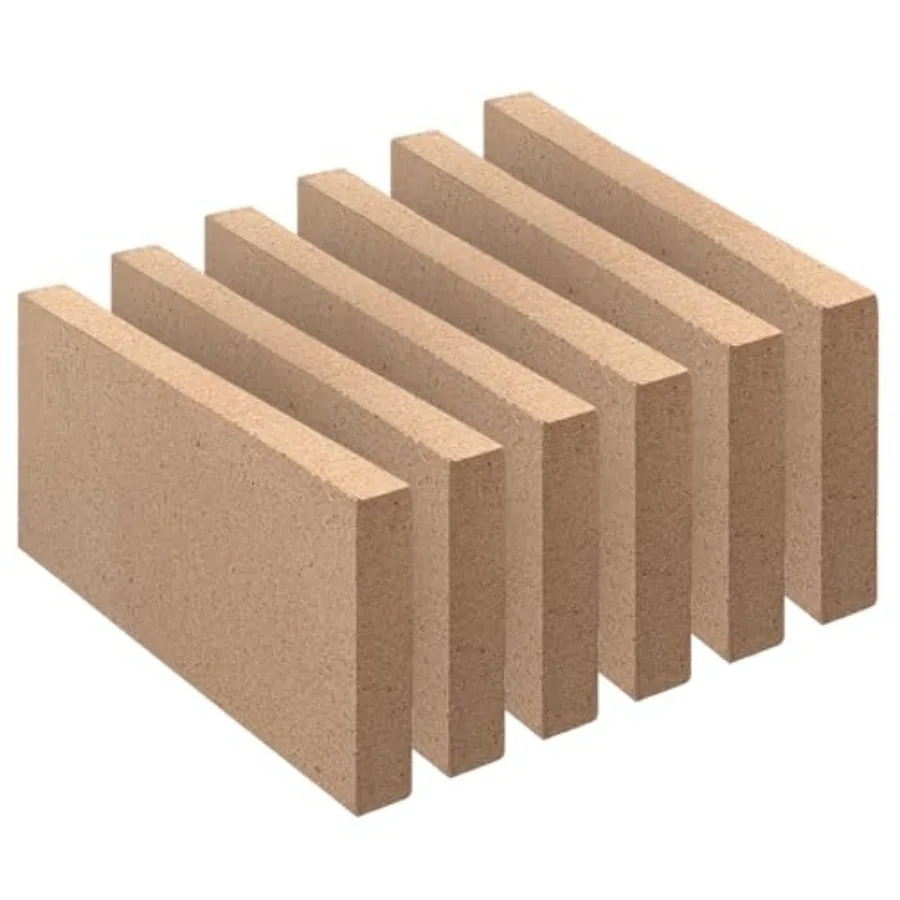 

Firebricks, Food Grade Clay fire Bricks, 3000F Size 9″ x 4-1/2″ x 3/4″, Insulating 0.75" Thick Clay Firebricks Replacement for