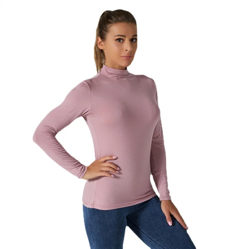 LEOSOXS Modal Yoga Long Sleeve Top Women's Fitness Workout Running Gym  Sports Breathable quick drying Women's long sleeve
