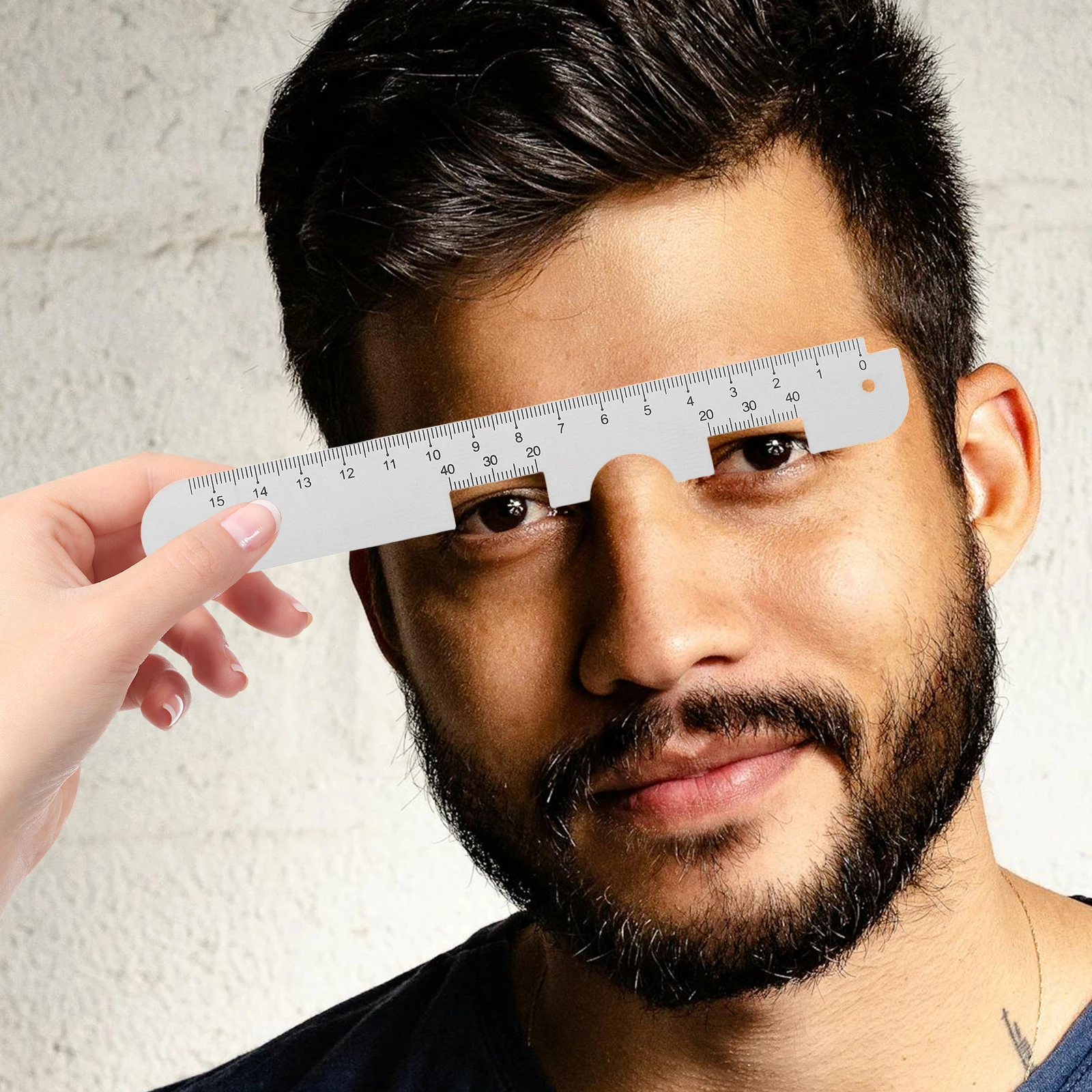 

Pupil Distance Measurement Ruler PD Tool for Glasses Eye Optical Instruments Measuring Device Dual Scale Aluminum Millimeter