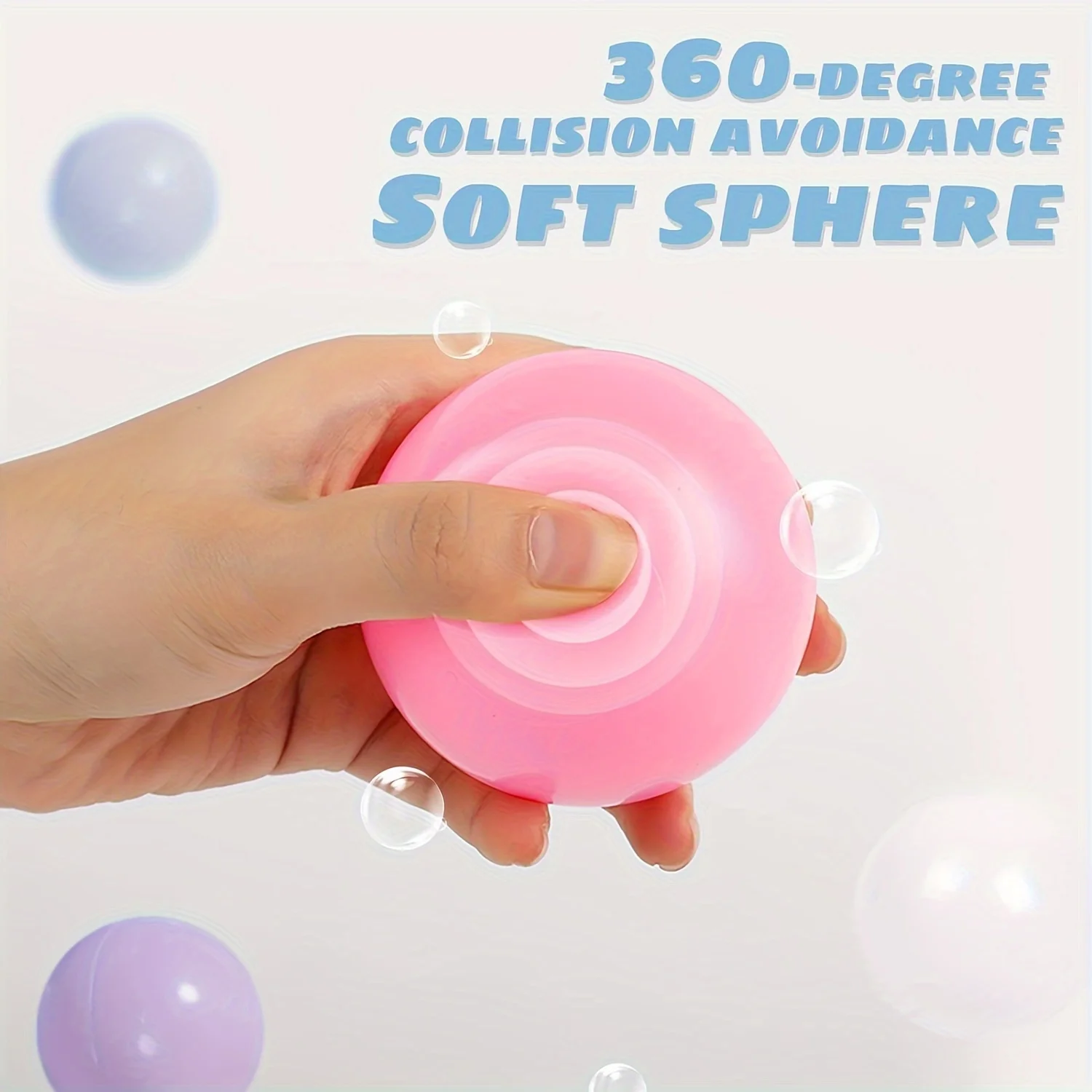 Palline giocattolo in amaretto spesse da 100 pezzi, palline da piscina e plastica oceanica Anti-compressione e Non tossiche e durevoli per feste di compleanno e giochi in piscina