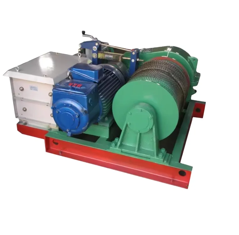 2026 High Quality 13 Ton Electric Winch Free Fall Piling Steel Winch with Wire Rope Sling 12v/24v for Auto Made in China