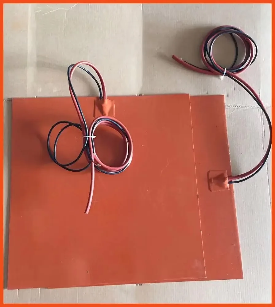 

510x510mm 230V 350W 3D printer control board Square silicone heater pad with integrated thermistor adhesive backing tool parts
