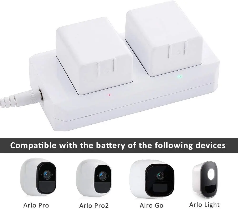 Charging Station For Arlo Charger For Arlo Batteries Security Light VMA4410 Fireproof Material Adapter Pass FCC & UL Certified