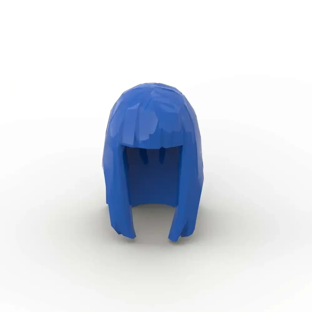 MOC 10PCS 17346 Rambut Wanita Lurus Panjang Blok Bangunan Mainan Klasik Menarik yang Dapat Disesuaikan untuk Dewasa Anak Laki-laki Hadiah Hari Spesial