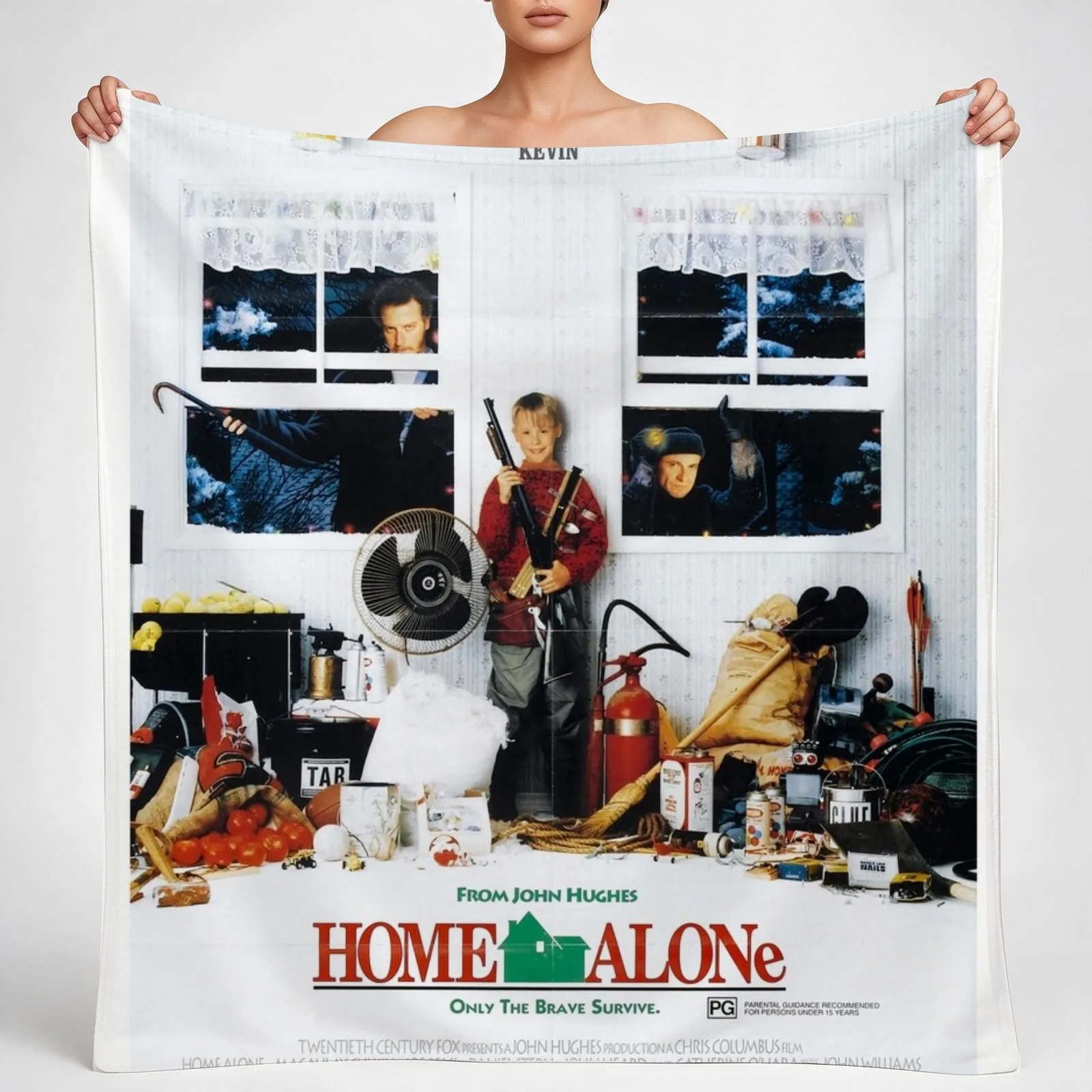 Home Alone Throw Blanket couch cozy soft plush fuzzy picnic outdoor blanket