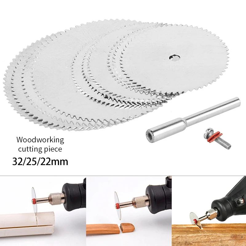 11pcs Mini HSS Circular Saw Blade Metal Disc Wheel Blades Diamond Saw Blade Electric Grinding Cutting Disc Rotary Tool