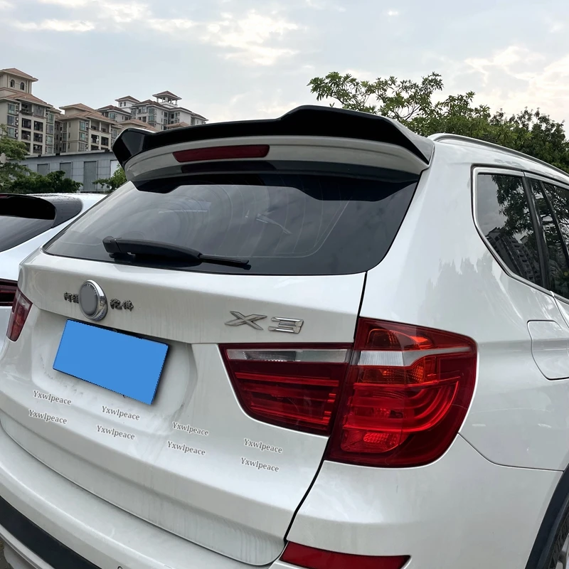 Für bmw f25 x3 spoiler hochwertige abs kunststoff hinten kofferraum lippen spoiler flügel autozubehör