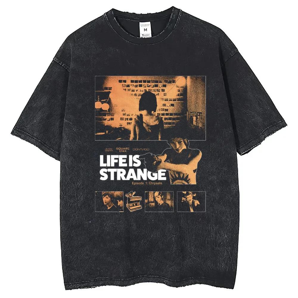 2026 Life Is Strange Baumwoll-T-Shirt Kurzarm Maßgeschneiderte Herren-T-Shirts Hip-Hop Streetwear Neuerscheinung Männerkleidung – Detail 7