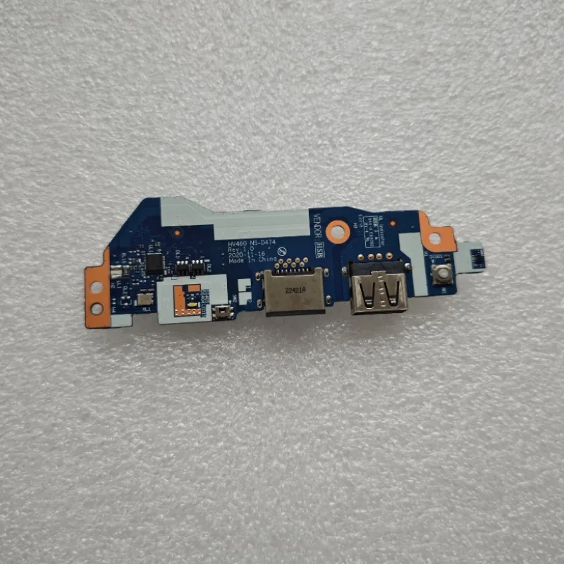 ... for Lenovo V14 G2-ALC network port switch button board USB interface board 5C50S25177 NS-D474...