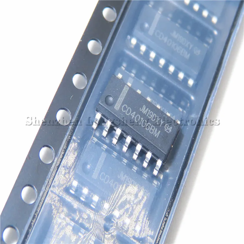 10PCS/LOT CD40106 CD40106BM CD40106BCM SOP-14 SMD 6 Schmitt Triggers  New In Stock