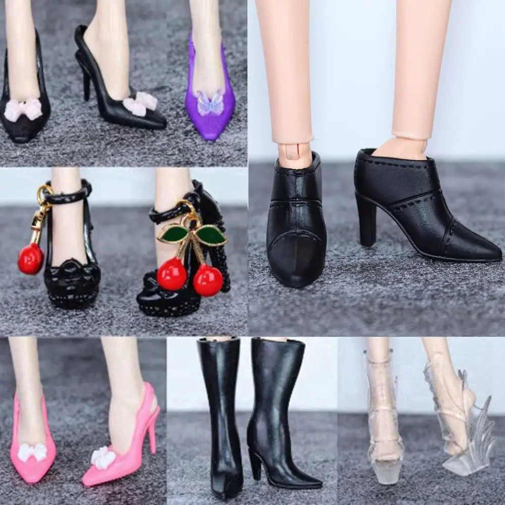 30cm 1/6 Doll Shoes New 20 Styles Quality High Heels Shoes Original Super Model Boots Doll Accessories