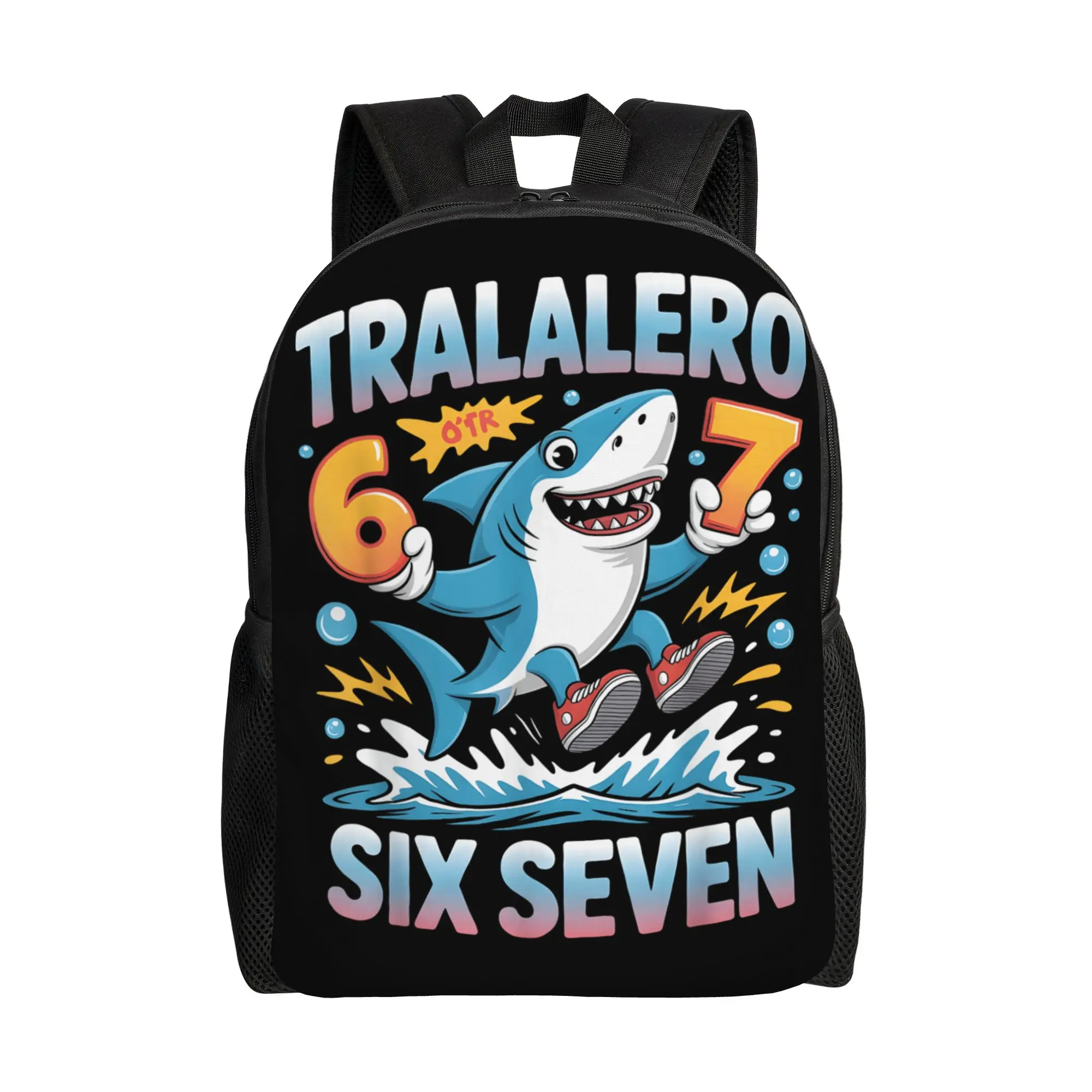 

Забавный итальянский мем-костюм «67 Brainrot» для детей, рюкзак «67» (6-7 лет), элегантные школьные ранцы для девочек, мягкие дизайнерские рюкзаки