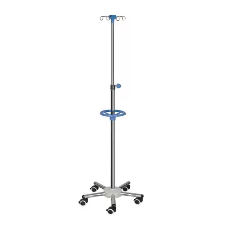 Stainless steel  drip IV pole drip infusion standl  patient nursing bed,injection stand holder